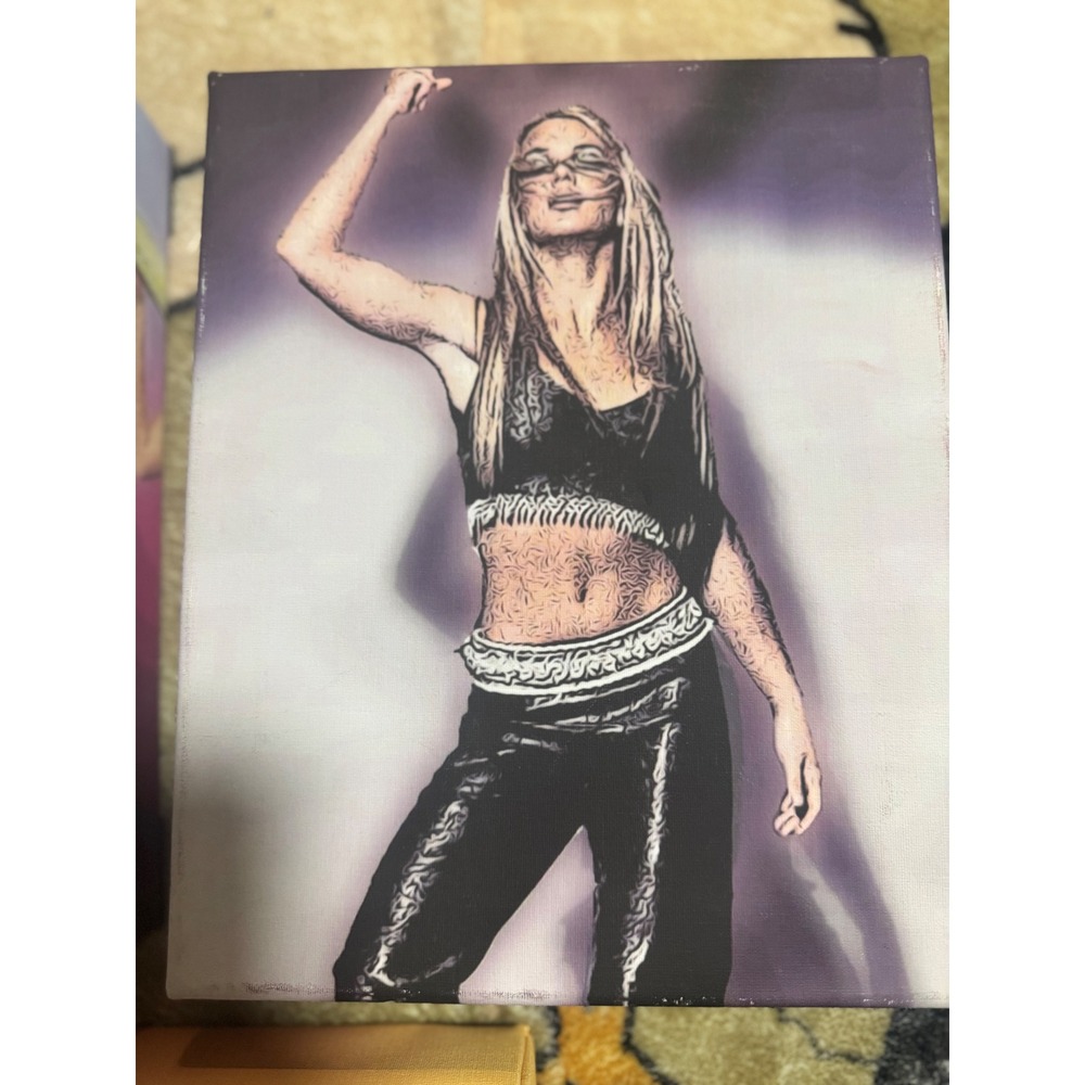 Britney Spears Canvas Art Prints Set of 3 Pop Star Decor 8x10‎ - Picture 5 of 6